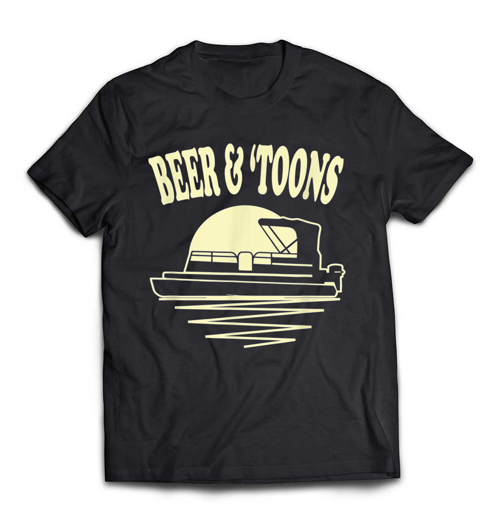 Beer And Toons Pontoon Boat Lake T-Shirt: Celebrate Your Love for Fun on the Water